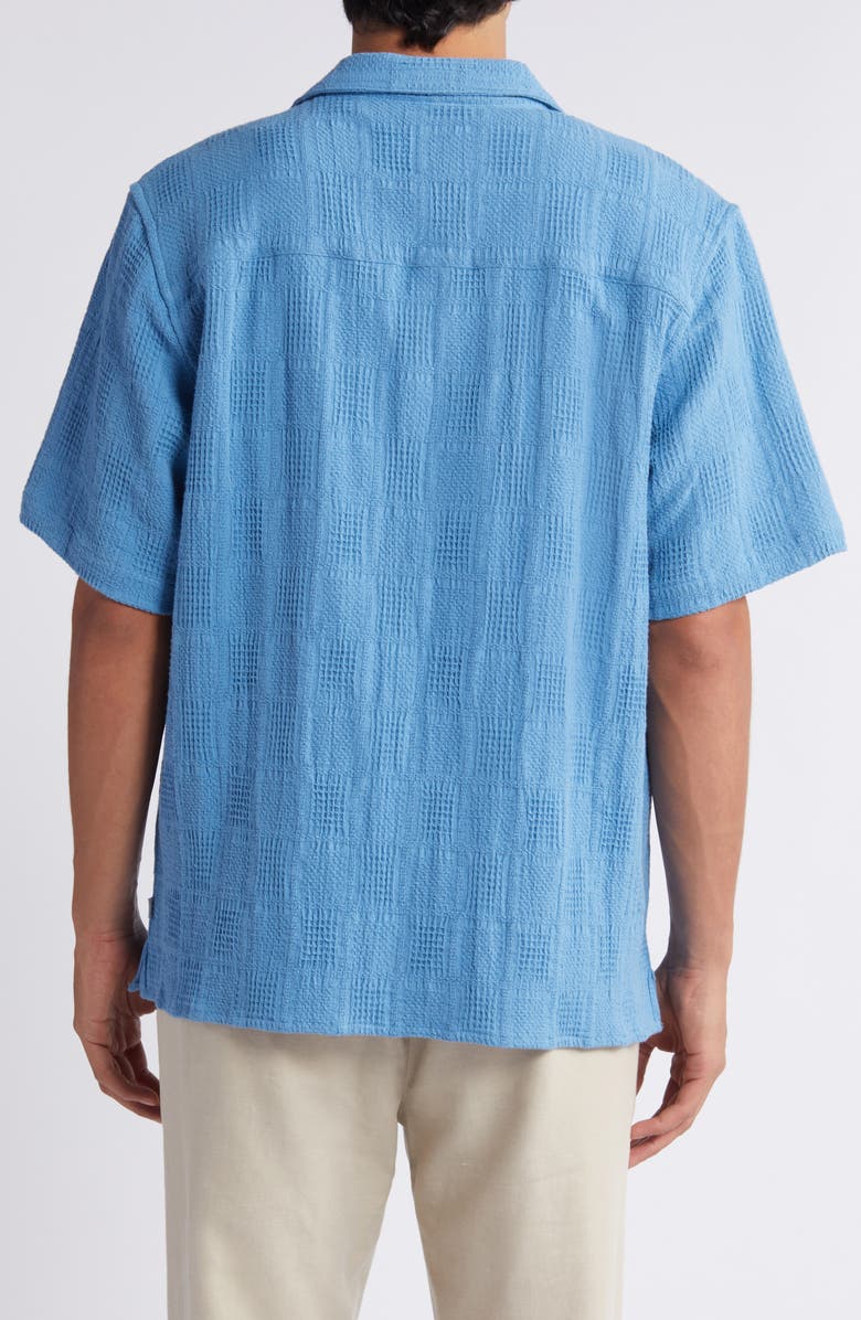 Wax London Didcot Relaxed Fit Patchwork Cotton Camp Shirt, Alternate, color, 