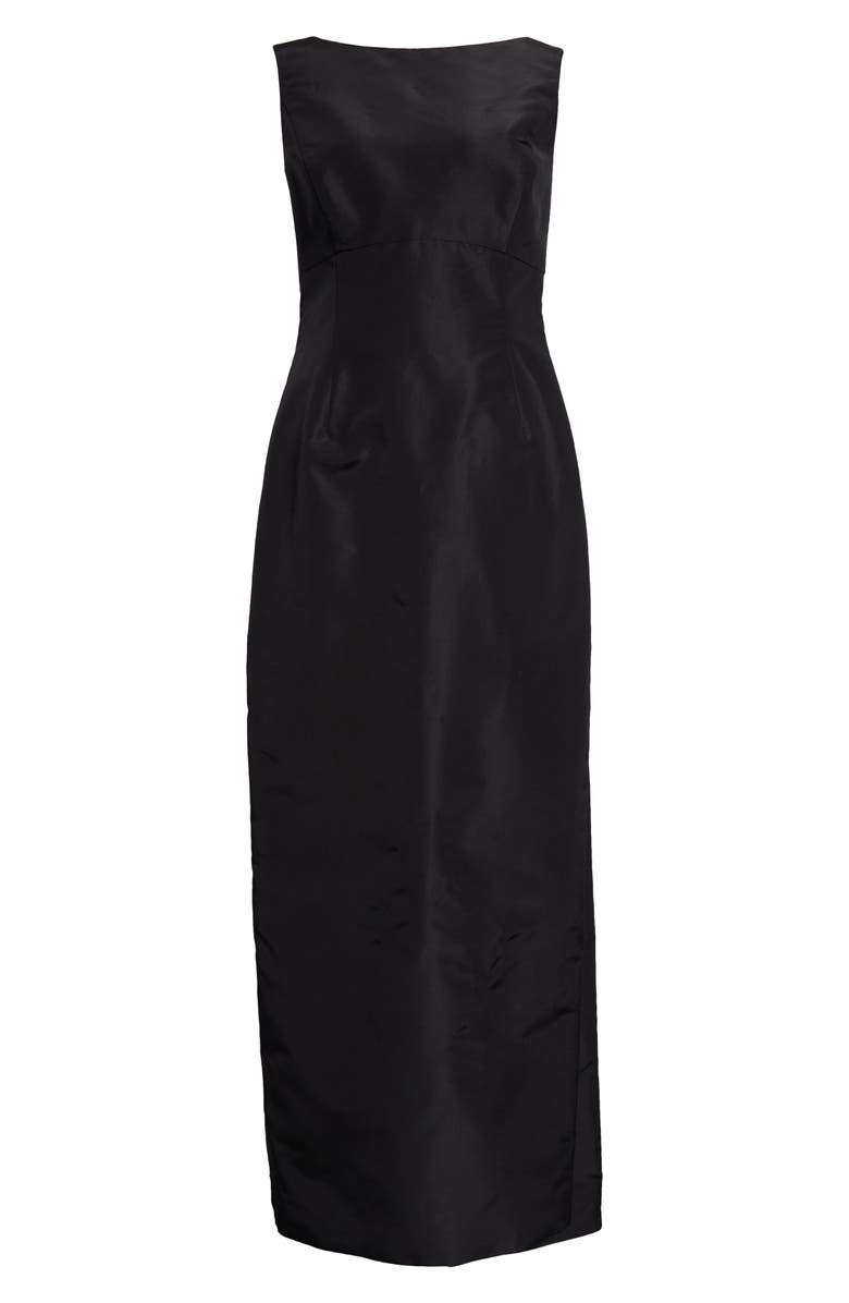 Oscar de la Renta Watteau Silk Satin Gown, Alternate, color, 