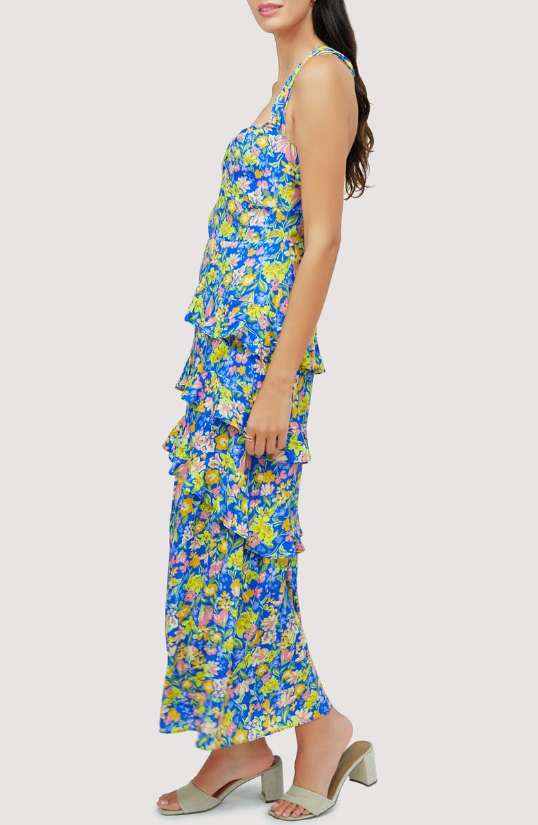Lost + Wander Escapade Floral Tiered Maxi Sundress, Alternate, color,