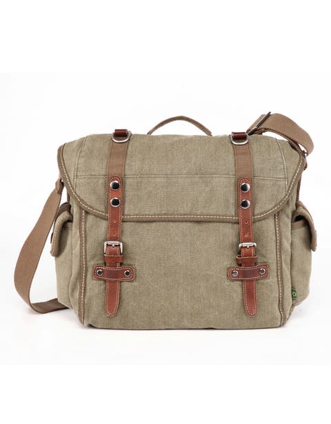 Silver Road Canvas Laptop Messenger Bag