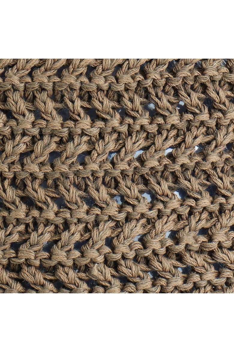 Open-knit Bucket Hat, Alternate, color, KHAKI