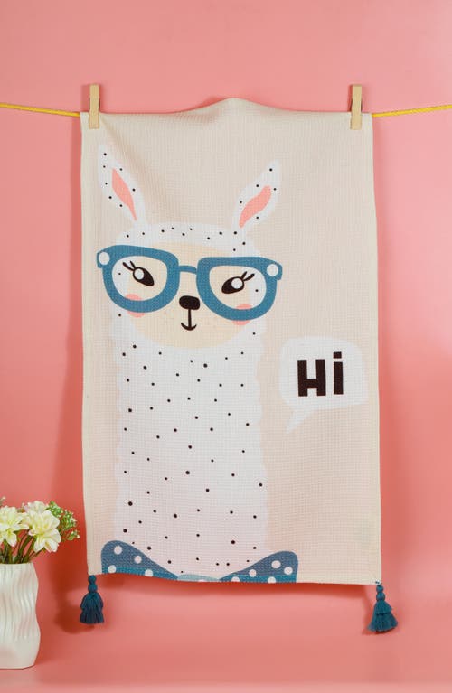 Tiramisu No Drama Llama Kitchen Towel Set In Blue