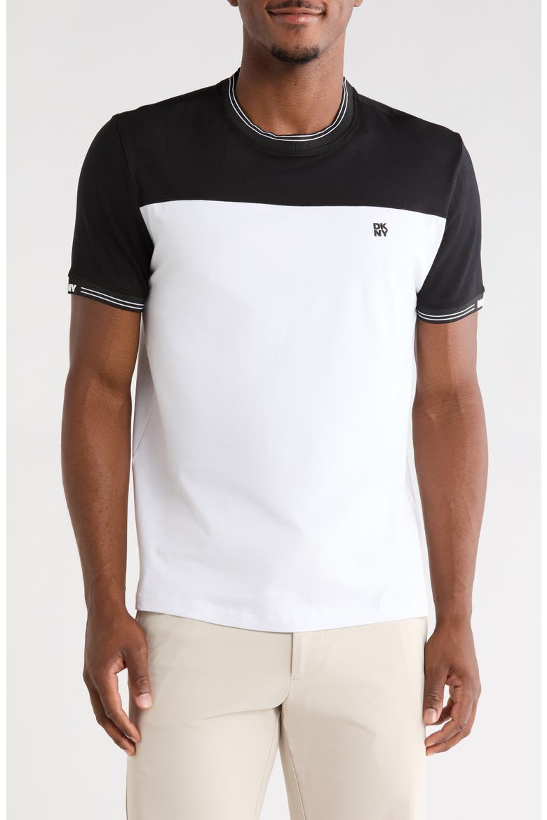Soho Sleeve Logo T-Shirt, Main, color, BLACK