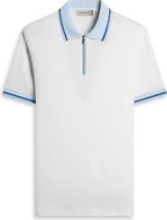Bugatchi Quarter Zip Polo