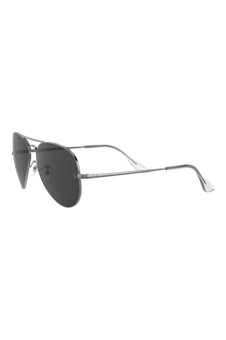 Aviator Metal II 58mm Pilot Sunglasses, Alternate, color, GUNMETAL/ BLACK