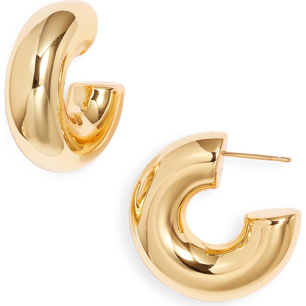 NEST Jewelry High Polish Chunky Hoop Earrings in Gold  product