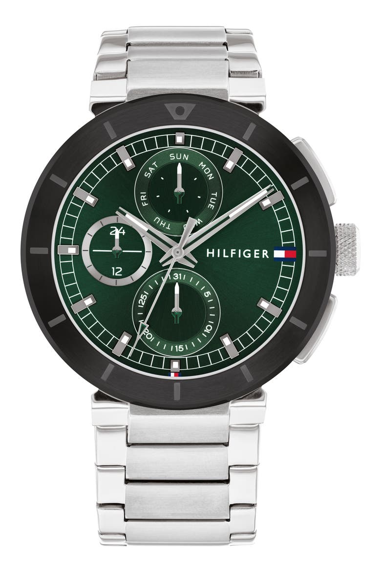 Lorenzo Multi-function Bracelet Watch, Main, color, GREEN