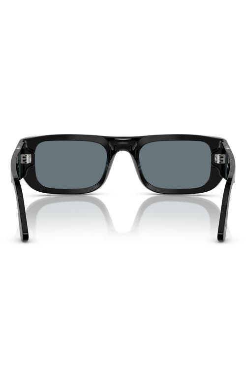 Persol Rectangular Frame Sunglasses In Black