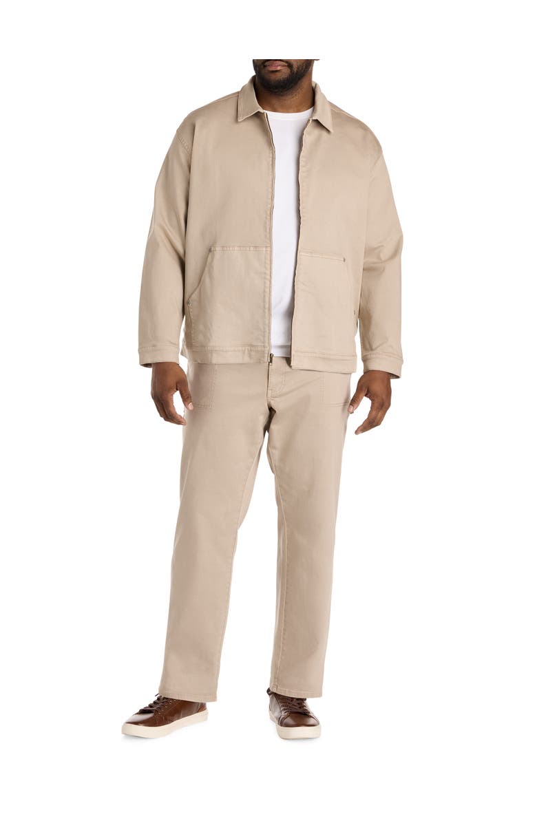 True Nation by DXL Big & Tall Relaxed Straight-Fit Carpenter Pants, Alternate, color, Washed Khaki