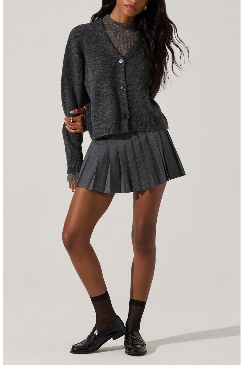 Layered Turtleneck Sweater, Alternate, color, CHARCOAL