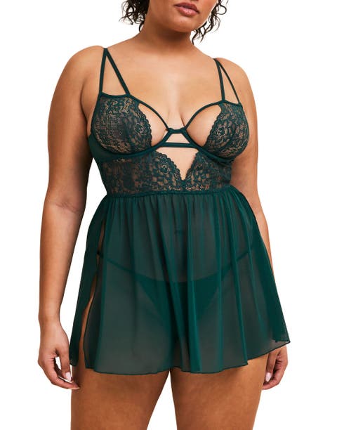 Rae Unlined Babydoll & G-String Set Lingerie