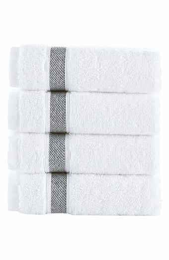 Brooks Brothers Ottoman Rolls 4-Pack Turkish Cotton Wash Cloths