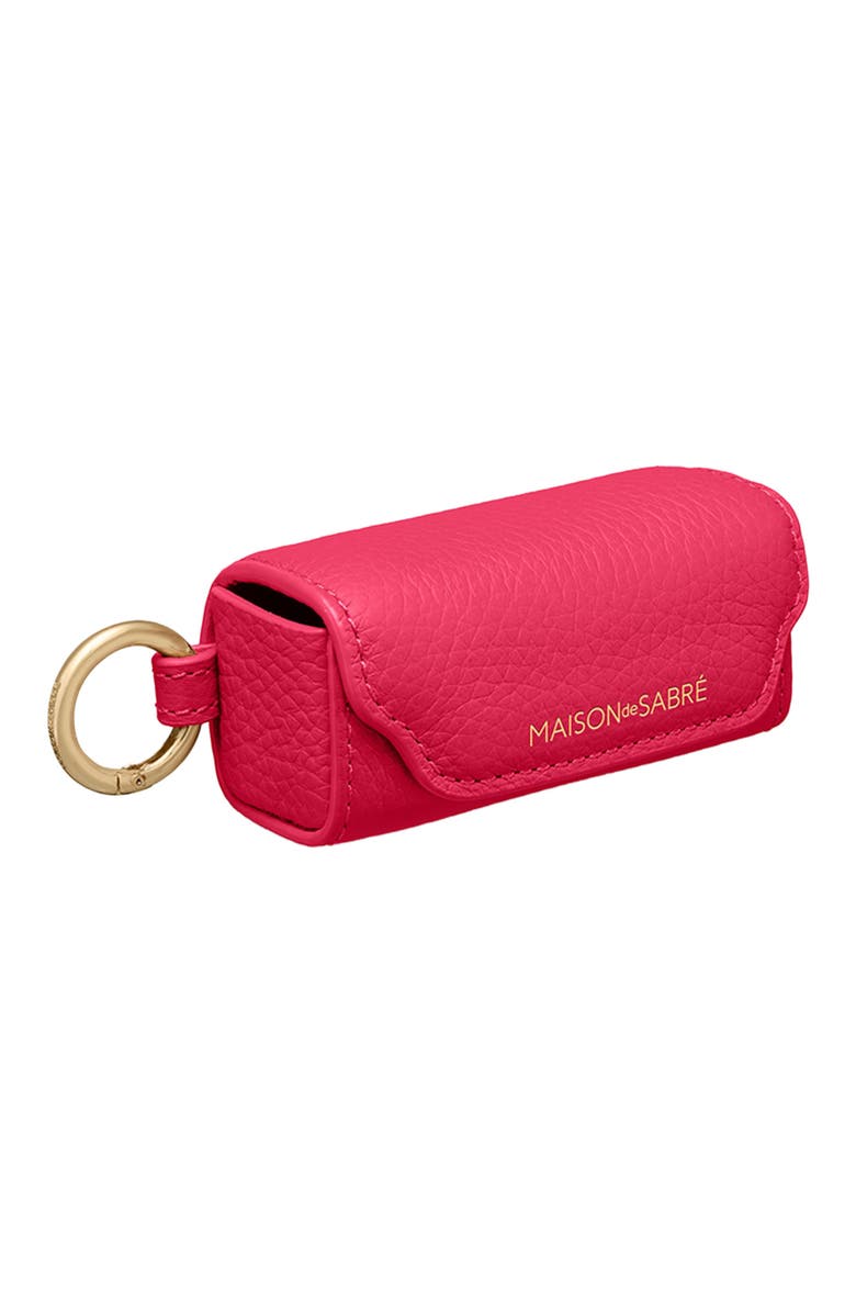 MAISON de SABRÉ Leather Lipstick Charm, Alternate, color, Fuchsia Lavender
