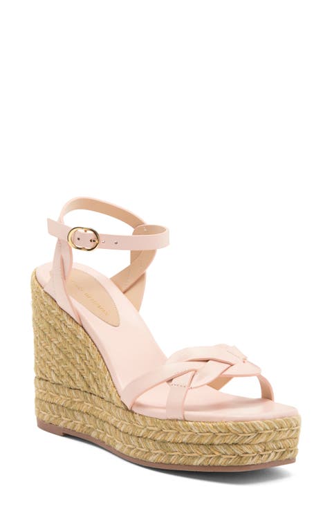 Braided Platform Espadrille Wedge Sandal (Women)