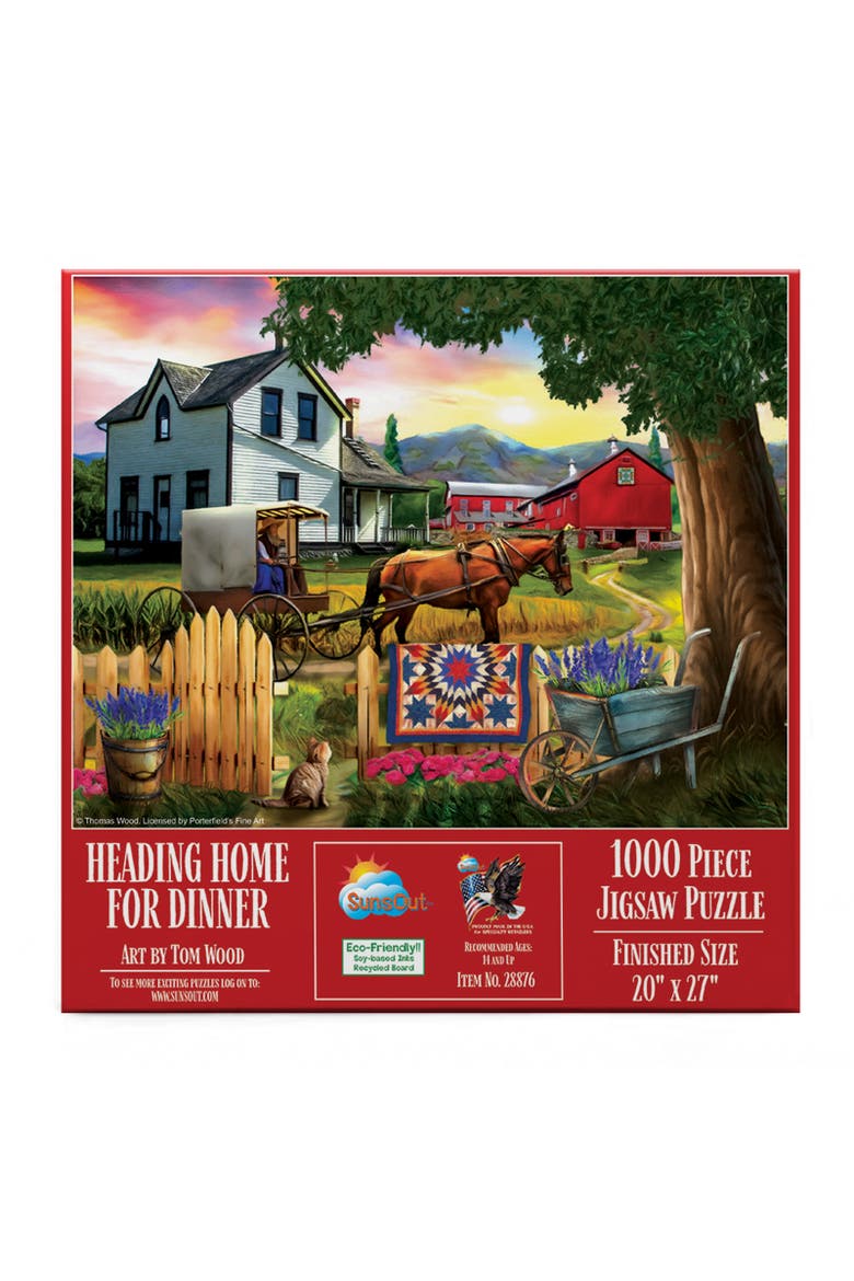 Heading Home for Dinner 1000 piece Jigsaw Puzzle for Adults, Alternate, color, Multicolor