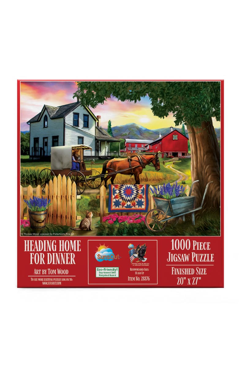 Sunsout Heading Home for Dinner 1000 piece Jigsaw Puzzle for Adults, Alternate, color, Multicolor