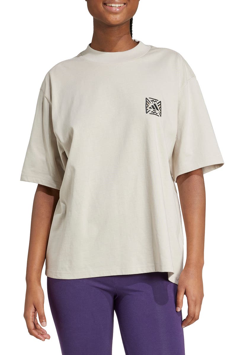 adidas Animal Graphic T-Shirt, Main, color, Wonder Alumina