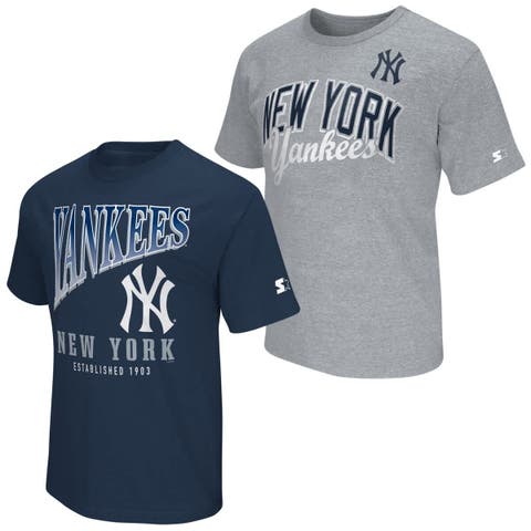Men's Starter  Navy/Heather Gray New York Yankees Two-Pack T-Shirt Set