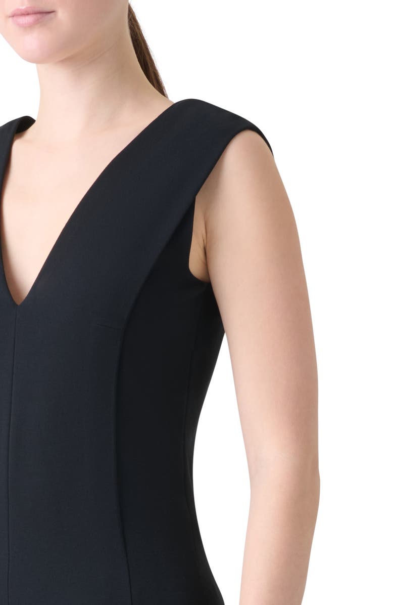 Akris punto Sleeveless Double Face Fitted Top, Alternate, color, Black