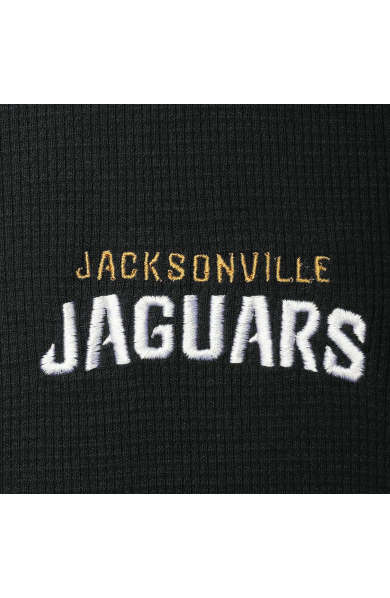 DUNBROOKE Men's Dunbrooke Black Jacksonville Jaguars Logo Maverick Thermal Henley Long Sleeve T-Shirt, Alternate, color, Black