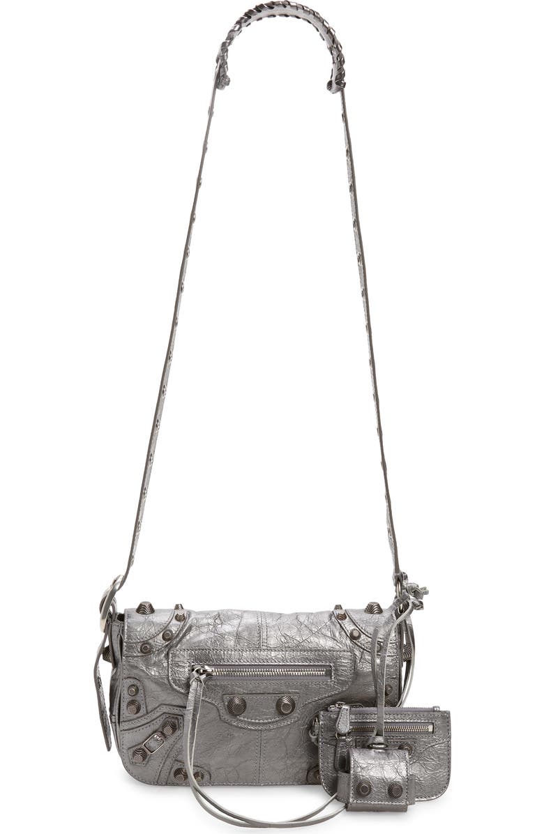 Balenciaga Le Cagole Leather Crossbody Bag, Main, color,