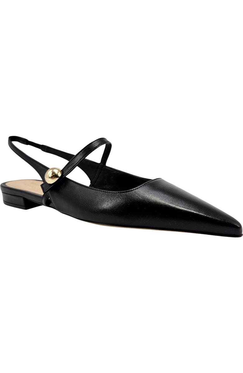 Madison Maison Binta Flat Slingback, Alternate, color, Black