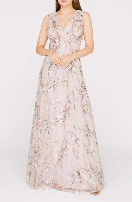 Lavina Sequin Tulle Gown