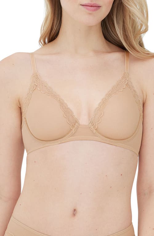 Skarlett Blue Passion Underwire Plunge Unlined Mesh Bra in Nylon at Nordstrom, Size 30D