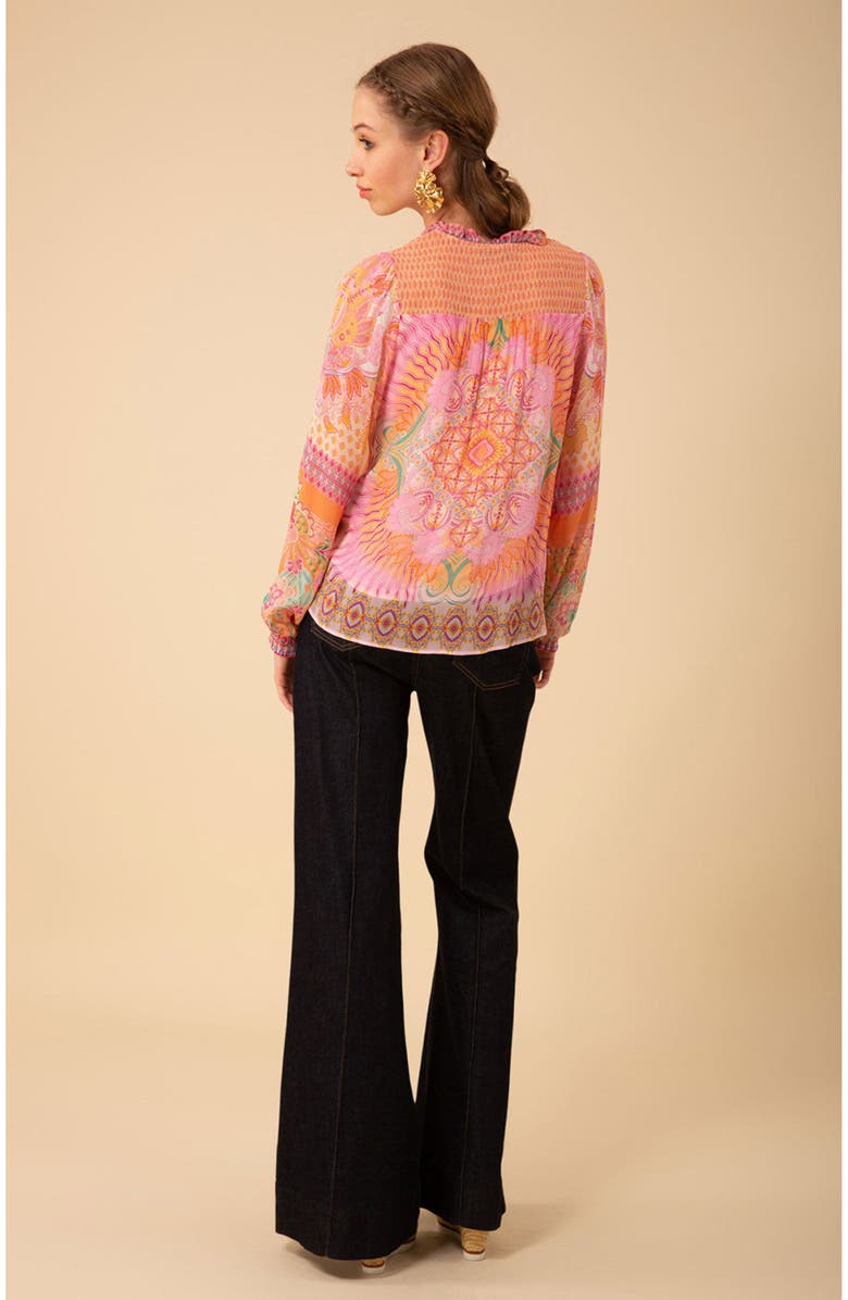 Hale Bob Lucia Chiffon Top, Alternate, color,