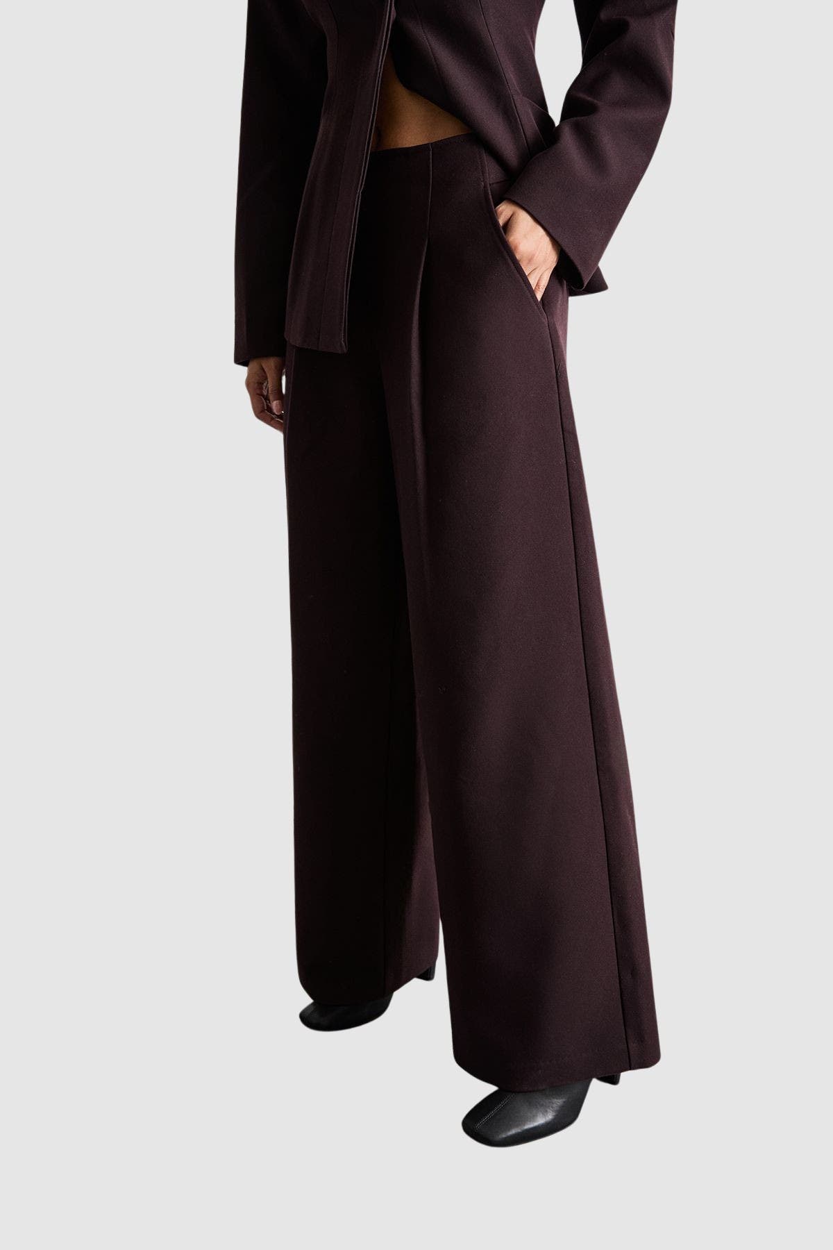 Premium Wide Leg Tailored Trousers - image 3