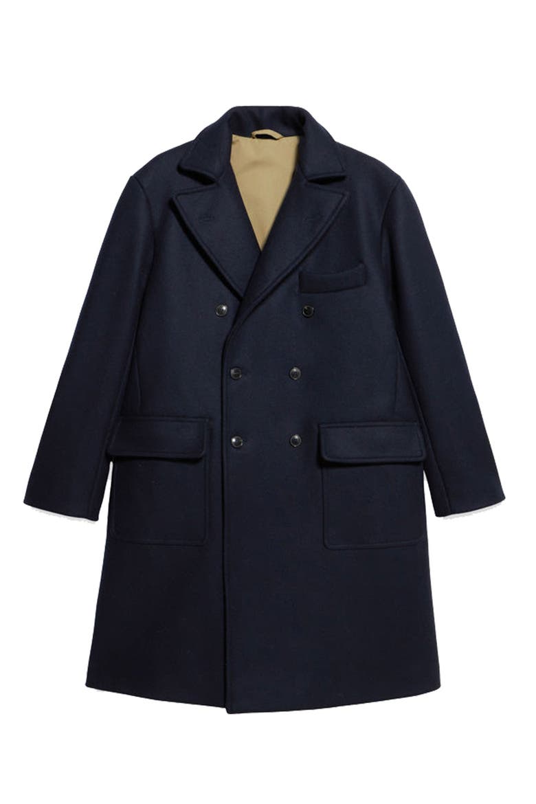 Serwilliam1 Wool Double-Breasted Coat, Main, color, BLUE