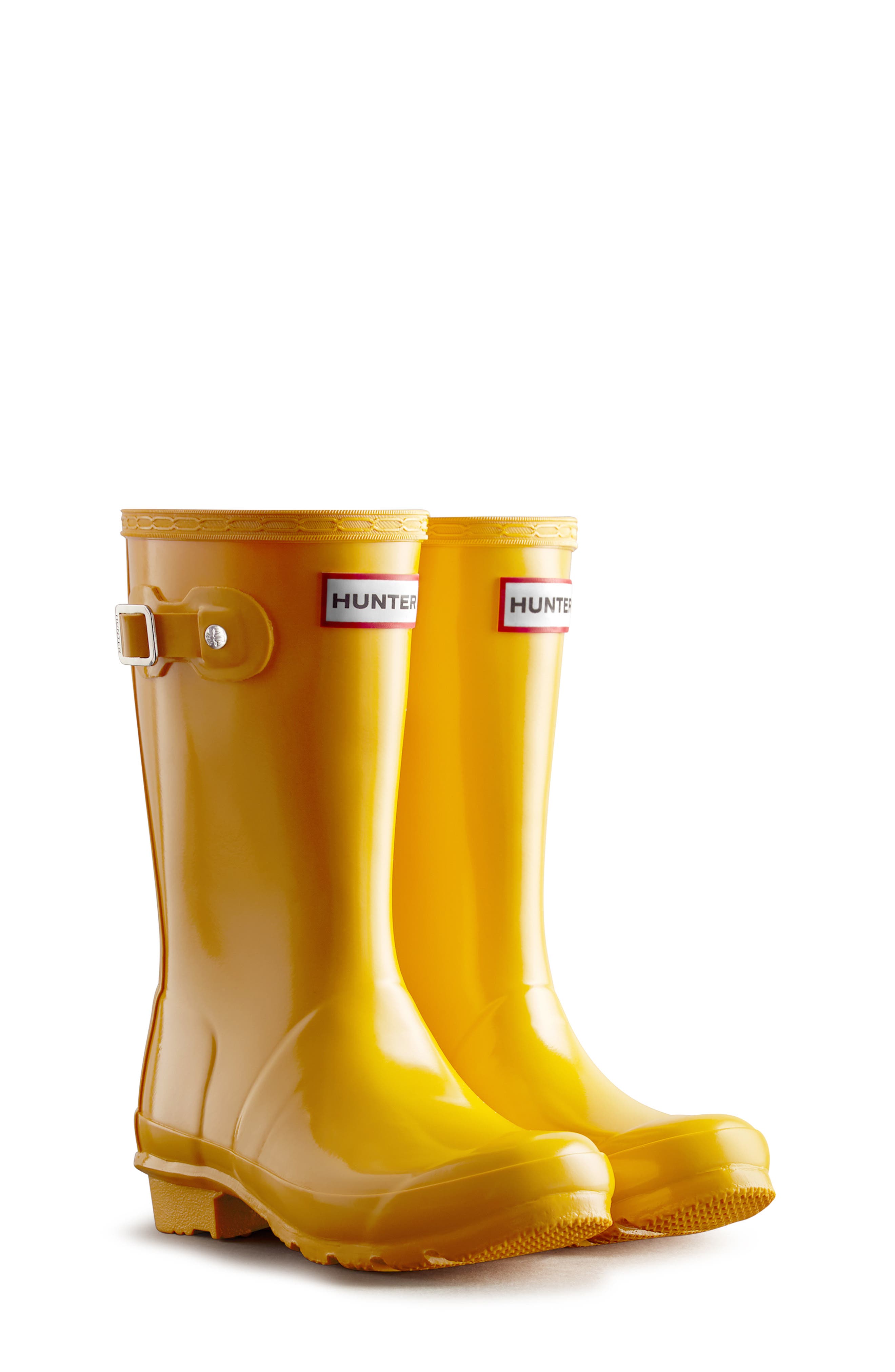 Kids' Original Gloss Waterproof Rain Boot, Main, color, YELLOW