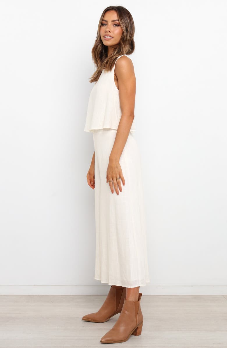 Petal & Pup Sleeveless Popover Wide Leg Jumpsuit, Alternate, color, White