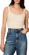 SANDRO Lucciana Crop Wool Tank
