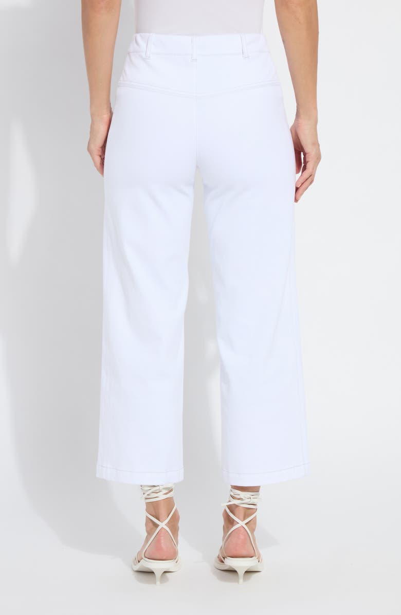 Lysse Layton Pull-On High Waist Crop Wide Leg Knit Jeans, Alternate, color,