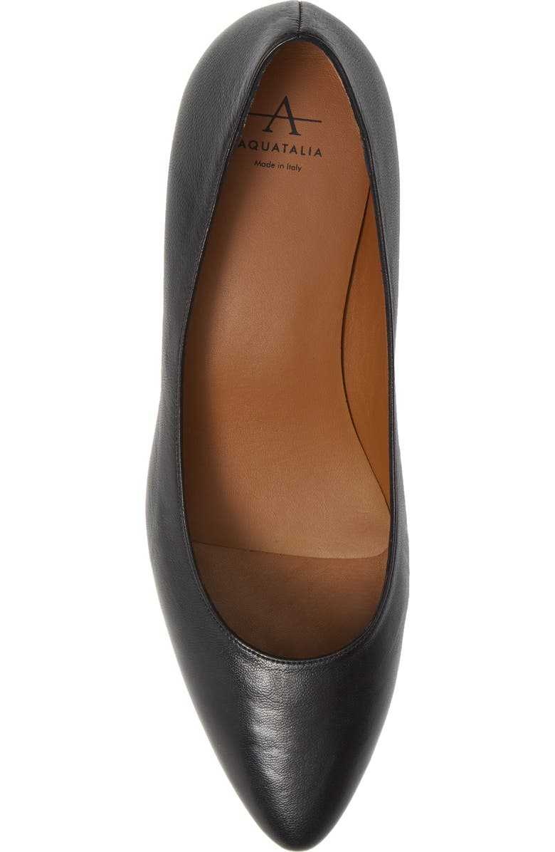 Aquatalia Pasha Pump, Alternate, color, Black Nappa Leather