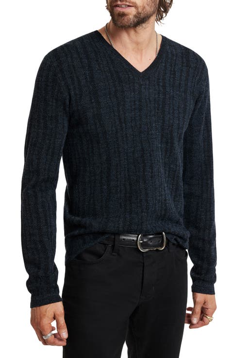 Bandera Rib Wool Blend V-Neck Sweater