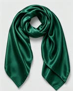 SILKSILKY Pure Silk Classic Elegant Square Scarf