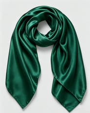 SILKSILKY Pure Silk Classic Elegant Square Scarf