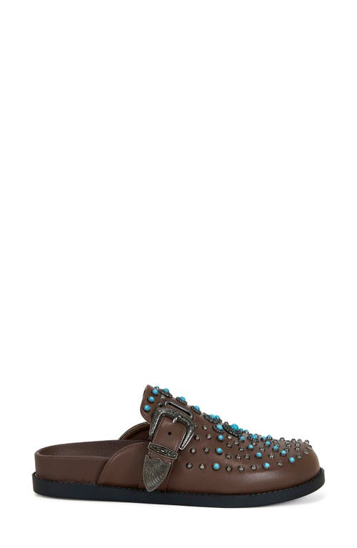 Azalea Wang Flair Studded Clog In Brown