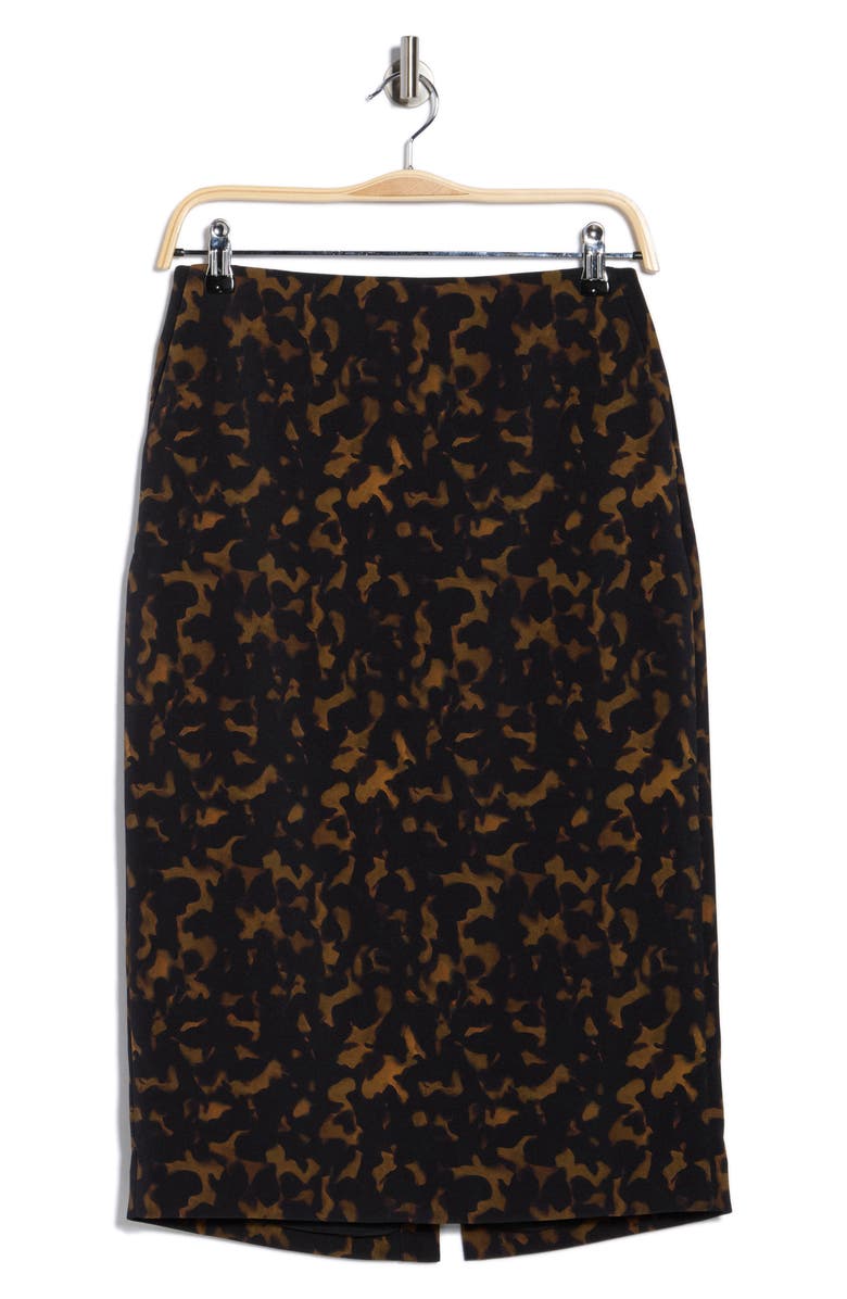 Theory Tortoiseshell Pencil Skirt, Alternate, color, Dark Brown Multi
