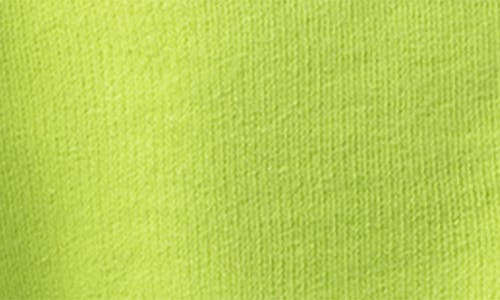 Nununu Kids' Unbalanced Raw Hem Cotton Sweat Shorts In Green