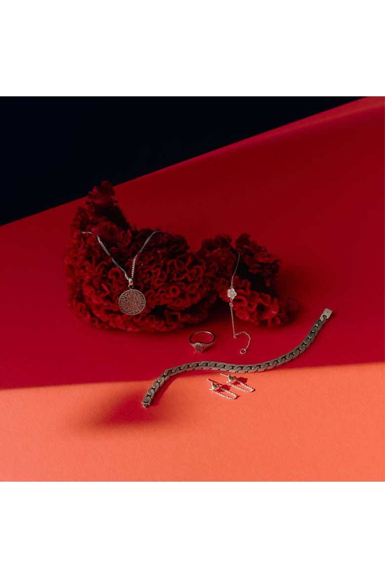 Ehwa Floral Bracelet, Alternate, color, Silver