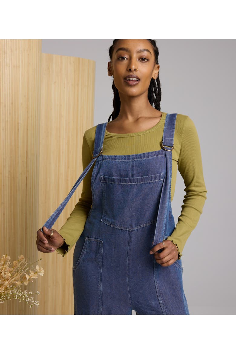 Georgia Overall, Alternate, color, Dark Wash