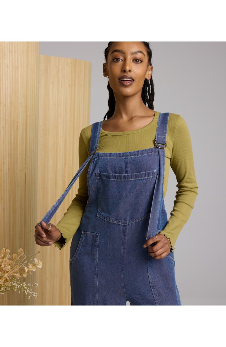 Known Supply Georgia Overall, Alternate, color, Dark Wash