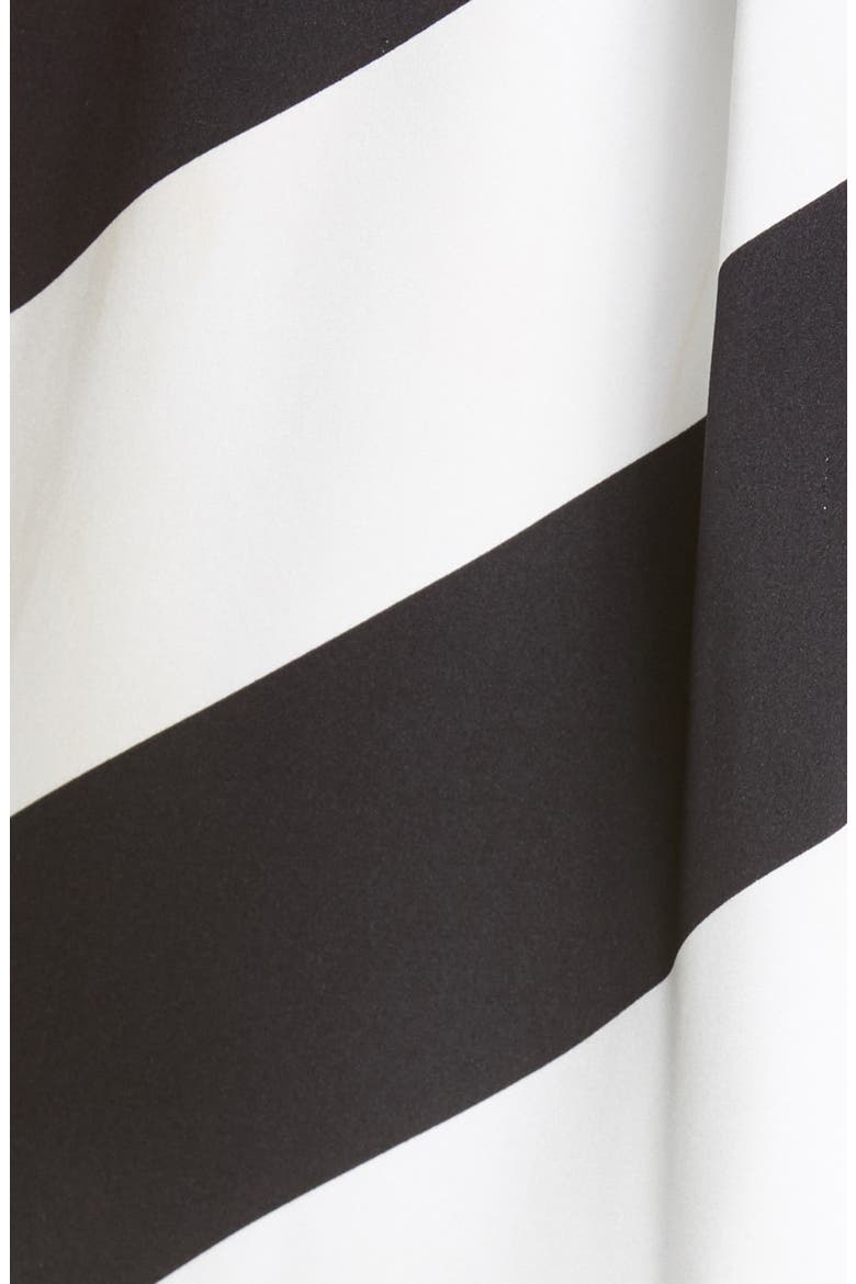 Strapless Silk Minidress, Alternate, color, BLANC OPTIQUE NOIR