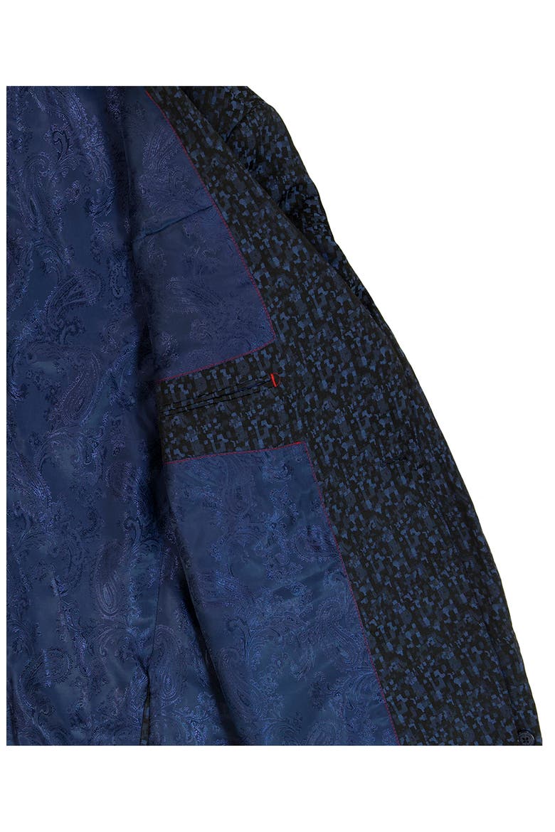 Huston Navy Jacquard Sport Coat, Alternate, color, NAVY