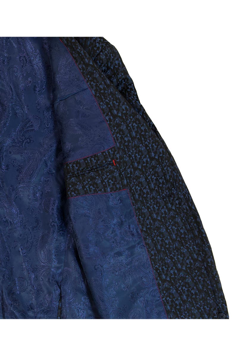 Robert Graham Huston Navy Jacquard Sport Coat, Alternate, color, Navy