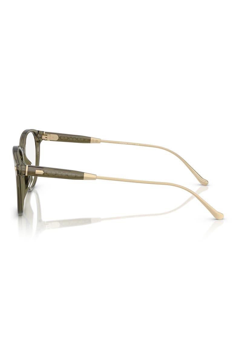 52mm Round Optical Glasses, Alternate, color, OLIVE