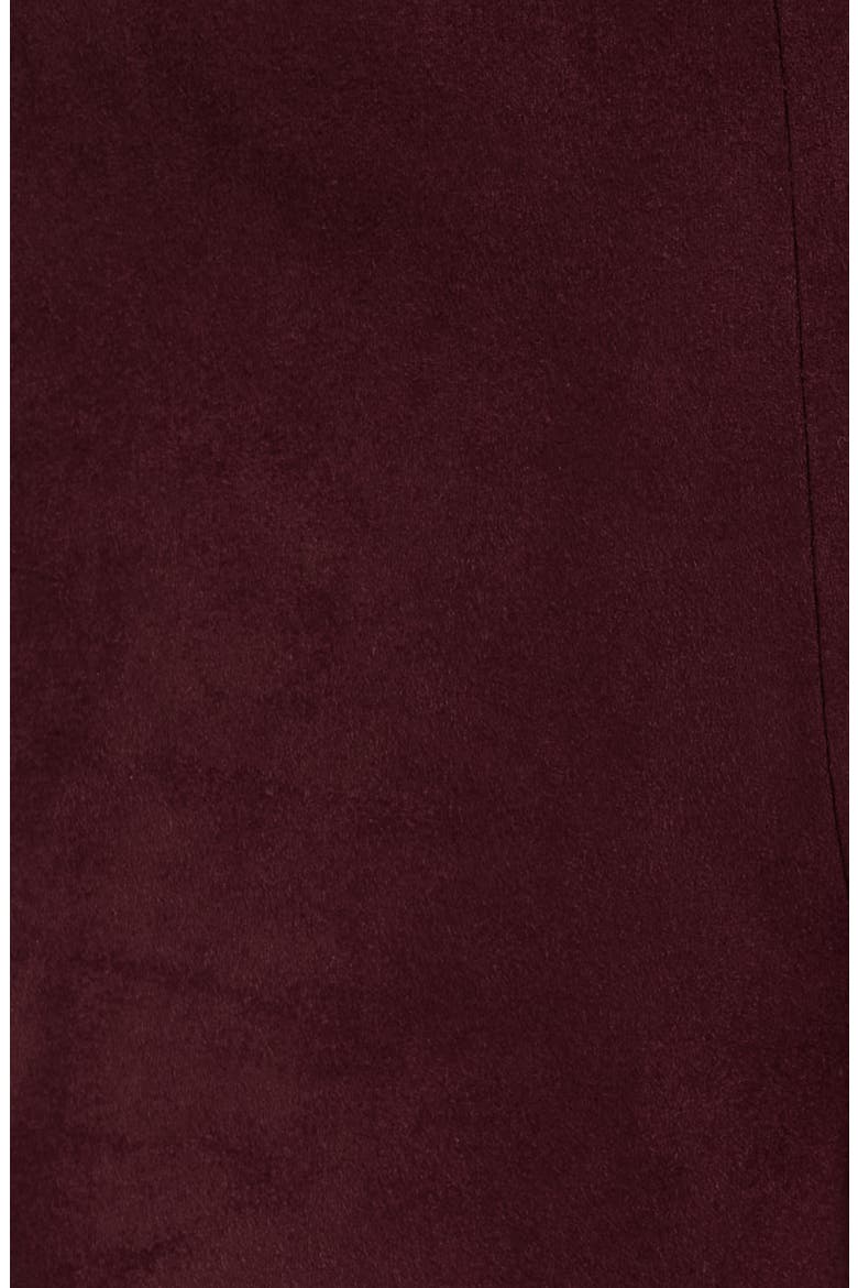 Pull On Wide Leg Faux Suede Pants, Alternate, color, BAROLO
